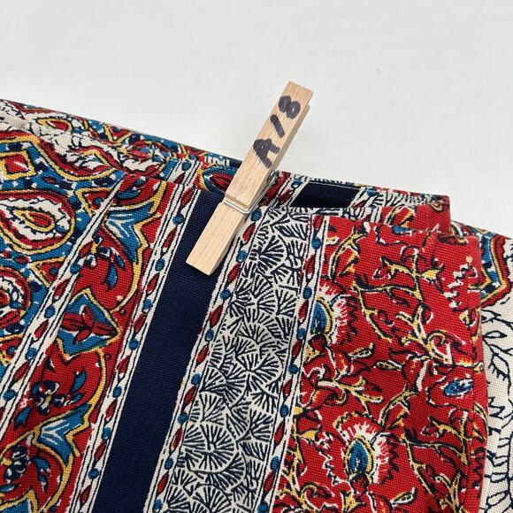 Lucky Brandt Skirt Knee Length Straight Pencil Zip Boho Paisley NWT Size Large - Picture 10 of 10